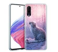 EuoDuo Coque pour Wiko View 4 / Wiko View 4 Lite Transparente Silicone TPU avec Motif Panthère Rose Étui Protection Complète Souple Housse Antichoc Case Cover