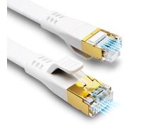 EUOP-Cat 8 Câble Ethernet 5M,Câble Réseau Rj45 40Gbps 2000Mhz Haute Vitesse Blindé S/Ftp Internet Lan Câble Compatible Avec Routeur Modem Pc Ps5 Ps4 Xbox Box Tv (5M)