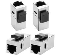 EUOP-Coupleur Keystone Cat7 Rj45 Femelle Vers Femelle - Connecteur Blindé En Ligne Pour Plaque Murale 8P8C Cat7 - Connecteur Ethernet Modulaire Pour Cat7/Cat6/Cat6A/Cat5E/Cat5-4 Pièces