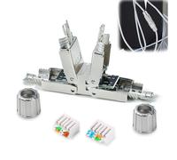 EUOP-Lsa Connecteur De Câble Réseau Cat.7 Stp Sans Outil - Coupleur Sur Terrain - Adaptateur, Rallonge Pour Câble De Pose Lan - Câble D'Installation Ethernet Cat 7