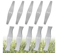 eupdd 16 Pièces Lame Coupe Bordure: Coupe Bordure Lame de Rechange, Lames de Rechange en Métal, Accessoire de Coupe-Bordure sans Fil, Professionnel pour Jardin et Terrain Difficile