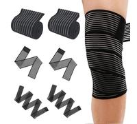 eupdd 6 Bande Genoux: 40/70/90cm Bandage au Genou, pour Cuisse, Compression Mollet, Maintien de Compression genoux, Manchon Compression Mollet, Manchons de compression, pour Fitness, Course à pied