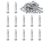 eupdd Lot de 40 Chevilles Métalliques: M6×52mm Cheville À Expansion, Cheville Placo Charge Lourde, Ancrage en Acier Zingué pour Murs Creux, Plaques de Plâtre et Tôles Minces