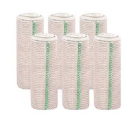 eupdd Lot de 6 Bandage Compression Élastique : 15cm x 4.5m Bandages Élastiques, Bande de Contention Réutilisable Lavable pour Sport Fitness Cheville Genou Bras