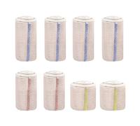 eupdd Lot de 8 Bandage Compression Élastique : 5cm/7.5cm/10cm x 4.5m Bandages Élastiques, Bande de Contention Réutilisable Lavable pour Sport Fitness Cheville Genou Bras