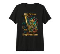 Euphonium Cuivres Instrument à Vent Brass T-Shirt Haut de Gamme
