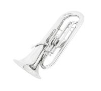 Euphonium En Si Bémol 3 Clés Pistons Verticaux Plaqué Argent Ensemble Complet Avec Boîte À Gants Euphonium Professionnel