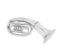 Euphonium Instrument À Quatre Bémols En Si Bémol Argenté Plaqué Nickel Pour Euphonium