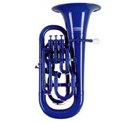 Euphonium Plastique in Sib 4 Vannes Instrument a Vent Embouchure Housse Bleu