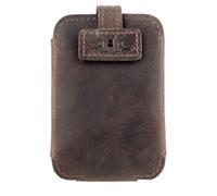 Euphonium Pochette à clipser pour microphone sans fil en cuir véritable avec sangles sécurisées