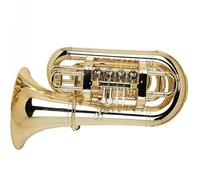 Euphonium Tuba Euphonium Instrument À Cuivres En Si Bémol Majeur Débutant Examen Noté Performance Professionnelle Argent Plaqué Or(Gold)