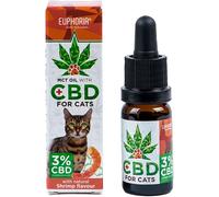 Euphoria Huile De Pour Chats 3%, 300 Mg, 10 Ml - Saveur Crevette