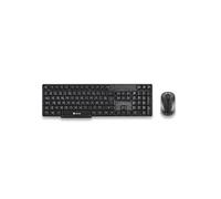 Euphoria Kit FRENCH: Ensemble Clavier et souris sans fil. Récepteur Nano USB pour Ordinateur Portable, PC - Noir. DISPOSITION: FRANÇAIS - AZERTY