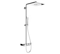 Grohe Euphoria SmartControl System 310 Cube Duo système de douche avec mitigeur thermostatique, montage mural, 26508LS0, Couleur: Blanc Lune