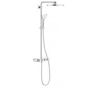 Grohe Euphoria SmartControl System 310 Duo, systÃšme de douche avec mitigeur thermostatique, mural, chromÃ©, Coloris: chrome - 26507000