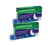 Euphytose Nuit - ENDORMISSEMENT PLUS RAPIDE & SOMMEIL REPARATEUR pilules - Lot de 2 Boites de 30 Comprimés