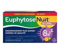 Euphytose Nuit LP 1,9 mg Mélatonine Comprimés à Libération Prolongée x 30