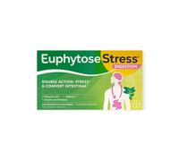 Bayer Santé Familiale – Gélules végétales – Euphytose Stress Digestion – Probiotiques, mélisse – 2x14