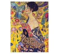 EUPLI Klimt - Kits de Broderie au Point de Croix 11CT, Ensemble Artisanal de Couture, Toile imprimée, Fil de Coton, décoration de la Maison, Salle, 30x40cm, DIY Bricolage