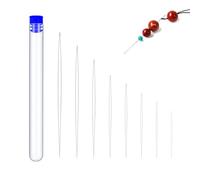 Eupneicu Aiguilles À Perles [8 tailles], aiguilles à perler Big Eye, Accessoires À Enfiler Pour Créer Des Bijoux Pour Colliers, Pour Fabrication De Bracelets