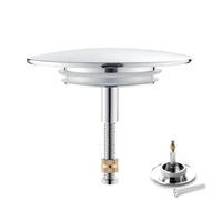 Eupneicu Bouchon De Baignoire Ø 70 mm, Bouchon Baignoire avec Vis Réglable, Clapet De Lavabo, pour n'importe Quelle Baignoire Standard