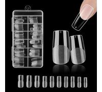 Eupneicu Capsule Ongle [240 Pièces], Faux Ongles, 12 Tailles Couverture Complète Transparent Pour Prothésiste Ongulaire, Capsules Ongles Pour Les Studios De Manucure Et Diy Nail Art À La Maison
