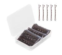 Eupneicu Épingles À Cheveux [Marron], Filles 150 Pièces Épingle À Cheveux, Pour Chignons Avec Boîte Pour Femmes Et Filles