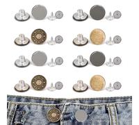 Eupneicu Jeans Buttons[16 Piecès], Bouton Pantalon Jean Amovible, 17mm Bouton Pression Jean, pour la Réparation de Vêtements, Denims, Vestes