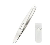 Eupneicu Pincette, Pince A Epiler Professionnelle Pour Les Sourcils, Pointes Inclinées, Pincettes En Acier Inoxydable, Pour Sourcil, Poils Incarnés Faciaux, Échardes