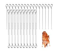 Eupneicu Pique De Brochette [36 Pièces], Pique A Brochette Inox De 17 Cm, Pour Barbecue Kebab Et Grillade