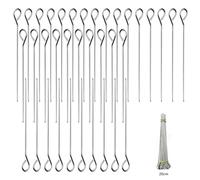 Eupneicu Pique De Brochette [36 Pièces], Pique A Brochette Inox De 20 Cm, Pour Barbecue Kebab Et Grillade