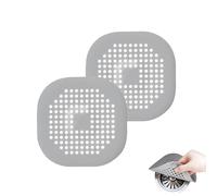 Eupneicu Protection De Drain De Silicone [ 2 Pièces ], Protection De Drain Filtre Evier, pour Douche, Baignoire Et Cuisine [Gris]