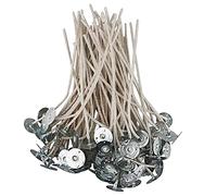 EUPNHY Lot de 100 mèches de Bougie CD pour Bougies de soja, 30,5 cm, mèches pré-tablées, en Coton et Papier pour la Fabrication de Bougies.