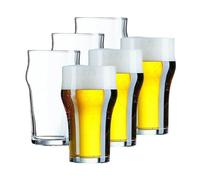 EUPOSIA HoReCa PRO Lot de verres à bière 34 cl verre trempé haute sécurité professionnel lavable au lave-vaisselle, Eco Pack 6 x 340 ml Made in France