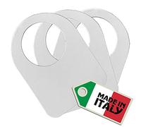 Euposia Lot de 100 étiquettes pour goulots de bouteilles de vin, idéales pour l’identification de bouteilles dans une cave à vins 100pz. Colore Bianco Bianco_100