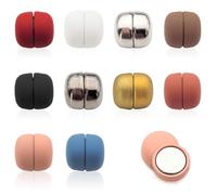 EUPSIIU 10 Pièces Épingles Hijab Hijab Magnétique Pins Rond Hijab Broche Magnétique Hijab Clip Boutons Pas de Broches à Trous épingles pour Foulard Multicolores Musulmanes épingles Foulard(10 pcs)