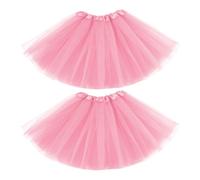 EUPSIIU 2 Pièces Ballet Tutu Jupe de Ballet, Jupe Vintage en Tulle élastique à 4 Couches, Jupes Tutu Femme, Tulle Jupes pour S'Habiller Fête Les Costumes Danse, Halloween Costume de Fête de Noël