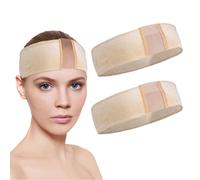 EUPSIIU 2 Pièces Bandeaux de Perruque en Velours pour Femme, Bandeau de Perruque Bandeau De Perruque Antiderapant, Bande de Cheveux de Perruque Réglable, Bande De Fixation Perruque Elastique (Nu)