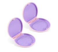 EUPSIIU 2 Pièces Boite Gouttiere Dentaire Orthodontique Boîte à Bretelles, Boîte à Prothèses Dentaires, Étui à Prothèse Dentaire, Boite Appareil Dentaire, Cas de Retenue pour Adulte Enfant (Rose)