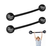EUPSIIU 2 Pièces Haltères Gonflables Jouets d'Haltères pour Enfants, Haltères à air, Haltères Gonflables pour Jouets de Sport de Fête, Accessoires Interactifs,Accessoire de Déguisement(noir)