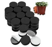 EUPSIIU 40 Pièces Pied Pot de Fleur Invisible, Auto-adhésif Rond Pied en Eva De Pot pour Jardin Pot de Plantes, Antiderapant Pied Pot de Patin pour Surélever Les Plantes Intérieur Extérieur