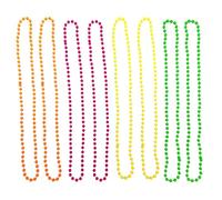 EUPSIIU 8 Pièces Collier Fluo, Collier de Perles Néon, Perles Fluo de Couleur, Bijoux Tour de Cou, Déguisement, Coloré, Accessoires de Déguisement des Années 80 pour les Festivals, Raves et Fêtes