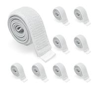 EUPSIIU 8 Pièces Sangles de Poches de Jambes Fix, Sangles de Fixation pour Sac Urinaire, Cathéter Sangles, Sangle de Poche de Drainage D'urine, pour Le Drainage de l'urine, Incontinence (Blanc)