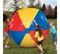 EUPXRHY Ballon Gonflable Géant de Piscine Bulle, Foot de Taille Jumbo pour Jeux d'eau et de Plage 80cm 100cm 120cm 130cm 150cm 180cm 200cm,100cm(3.3ft)