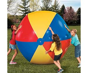 EUPXRHY Ballon Gonflable Géant de Piscine Bulle, Foot de Taille Jumbo pour Jeux d'eau et de Plage 80cm 100cm 120cm 130cm 150cm 180cm 200cm,100cm(3.3ft)