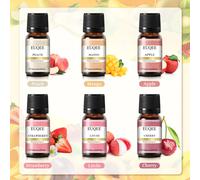 EUQEE 6 pièces coffret cadeau d'huile parfumée pour diffuseur café boulangerie récolte épices tarte de citrouille fruits sucrés arôme huiles essentielles So Sweet Fruit
