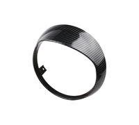 EUQIXMR Assemblage des phares Cache Cadre Phare Scooter Moto Protège-phares Couvre-phare Anneau Masque Lumière Avant Pour Primavera125 Pour Primavera150 2018-2023(Carbone brillant)