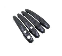 EUQIXMR Autocollants Couverture Poignée Porte Pour Subaru Pour Legacy BM BR 2010 2011 2012 2013 2014 Poignées portes extérieures voiture(Noir 2 boutons)