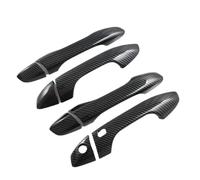 EUQIXMR Bande Garniture Autocollante Latérale Couvercle Poignée Porte Décoratif Pour Kia Pour Sportage 4 QL Gt-line 2017 - 2022 Poignées portes extérieures voiture(1 Button 1 Keyhole)