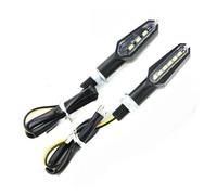 EUQIXMR Clignotant tournant 12V 10mm Lampe Moto Double Face Avant Arrière Clignotant Feux Pour Tiger 800 900 Pour Vitesse Triple Pour Daytona 675(2 PIÈCES)